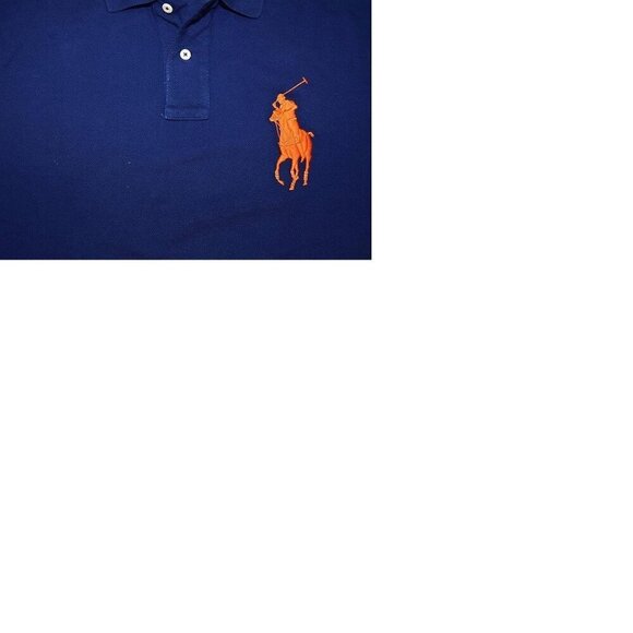 NWT - Skinny Fit Big Pony Polo Shirt Royal Blue Size L - Picture 10 of 11